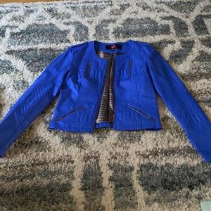 Blue Bebe faux leather jacket